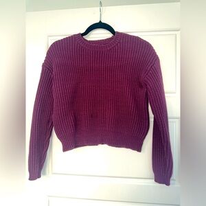 LA Hearts Sweater, purple, size small